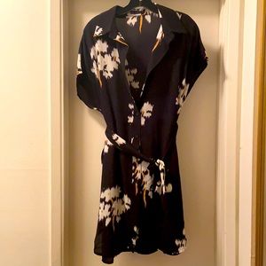 Black floral dress